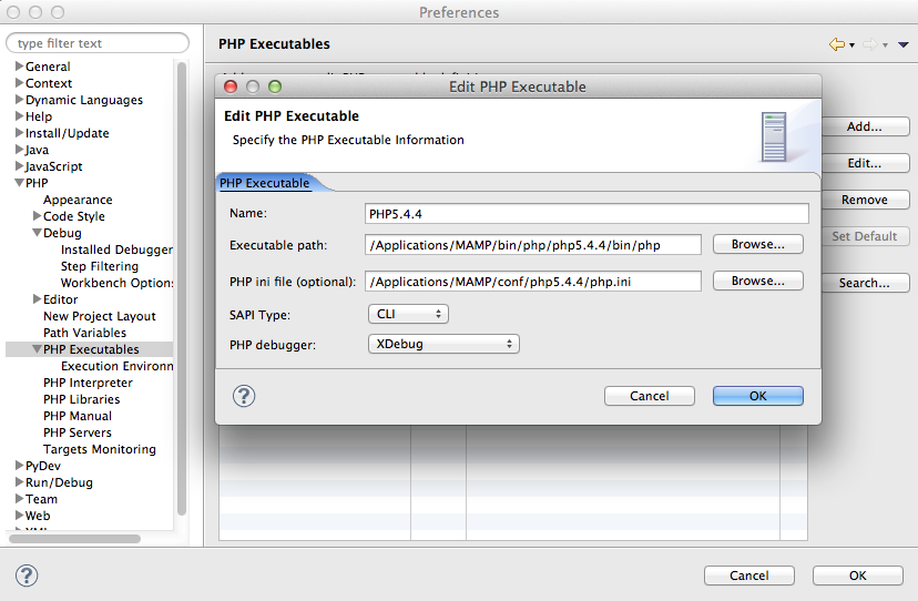 eclipse_edit_php_executable